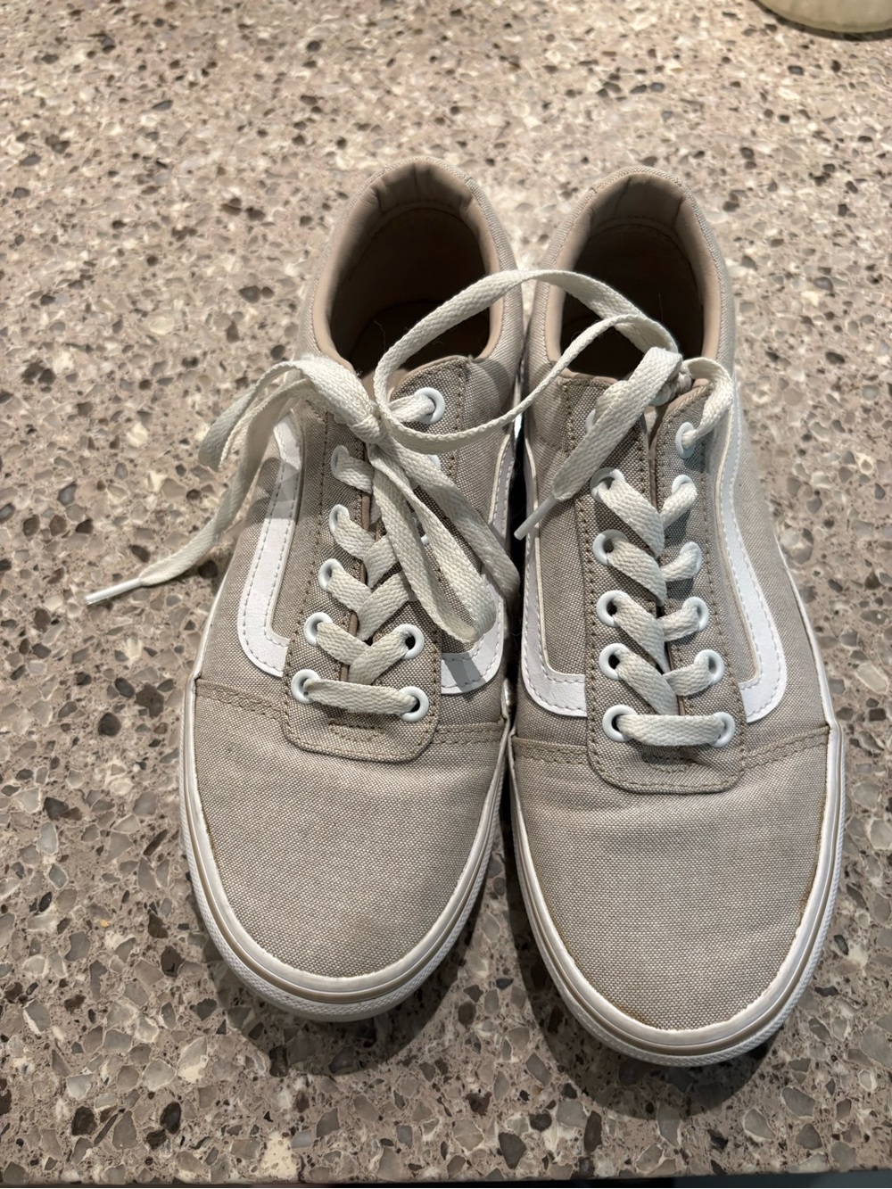 Women’s Vans Canvas Low-Top Sneakers with White Stripe - Picture 2 of 4